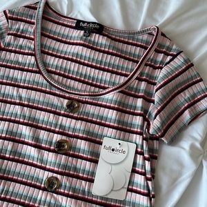 Full Circle Trends, size L, MC stripes & buttons